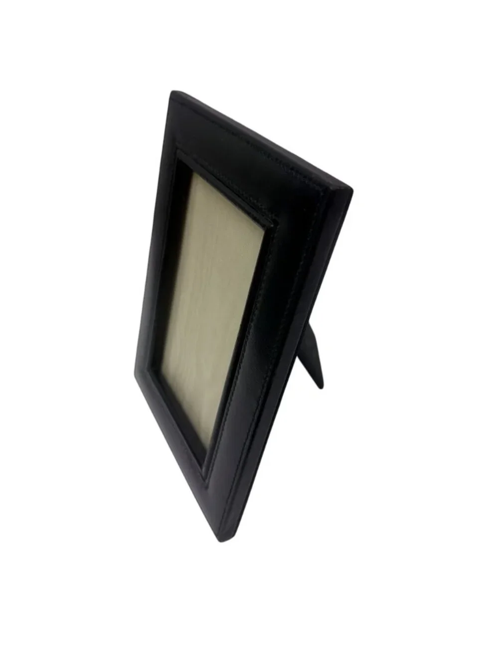 MARK CROSS Black Leather Frame 4x6 Photo Luxury Desk Frame Mens Gift